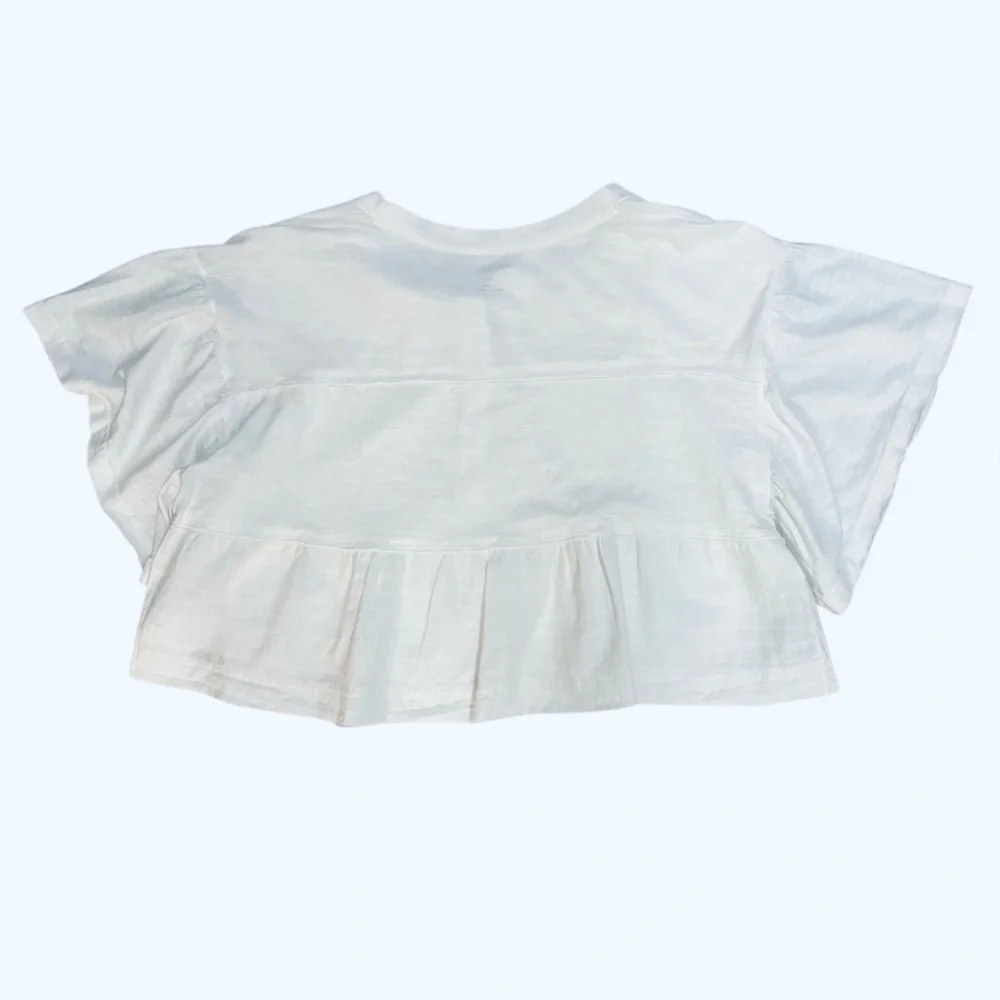 Pilcro Anthropologie White Lace Detail Top nwt - Picture 9 of 15